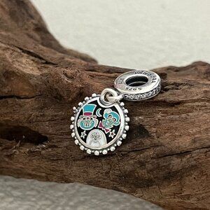 Pandora Halloween Haunted Mansion Hitchhiking Ghosts S925 Silver Dangle Charm